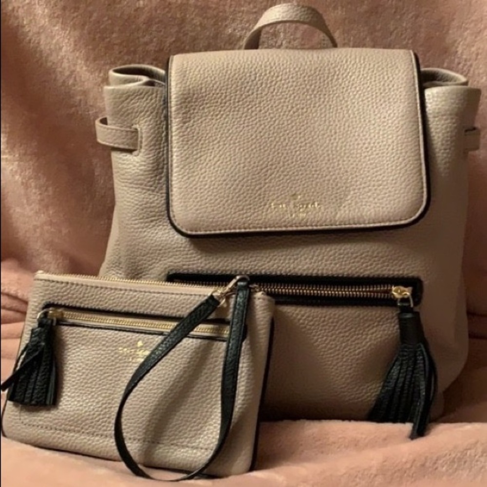 Kate Spade BackPack Purse with matching Wristlet